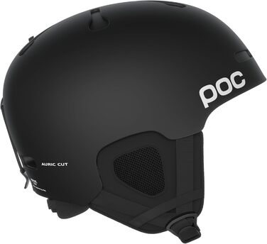 Сноубордичний і лижний шолом POC Auric Cut, чорний матовий, XL-XXL (59-62 см), добре вентильований, адаптивний, для захисту на трасі та поза нею