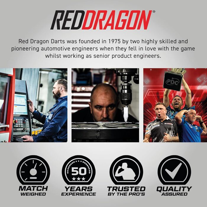 Дротики Red Dragon Peter Snakebite Wright Copper Fusion Premium Wolfram, 23 г, з оперенням і стрижнями