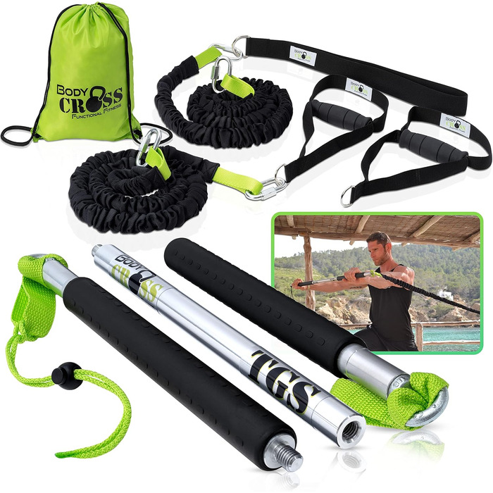 BodyCROSS Rip Trainer Premium - Німецька якість | До 24 кг зусилля | Для домашніх та студійних тренувань