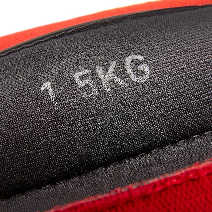 Тренувальні обважнювачі Reebok Flexlock для зап'ясть і щиколоток, чорні-червоні, нейлон, поліуретан, на липучці