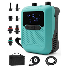 Насос електричний для SUP дошки 20PSI, 12V, автомобільний, подвійного дії, для накачування та здування SUP, каяків, надувних матраців