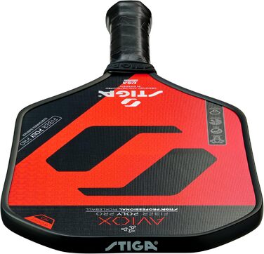 Ракетка для піклболу STIGA Aviox Fiber Poly Pro, червона
