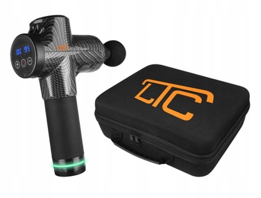 Перкусійний масажний пістолет PR0+ для тіла, спини, шиї та стоп (10 насадок)