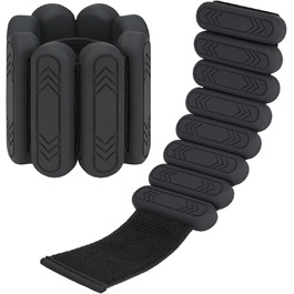 Набір манжет для ніг Smlper 2 шт. 2 кг (1 кг*2) для фітнесу, йоги, пілатесу, ходьби, бігу (чорний)