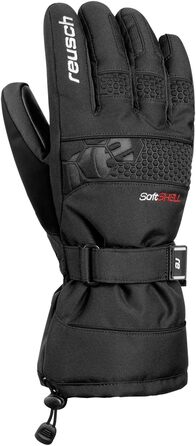 Чоловічі зимові лижні рукавички Reusch GORE-TEX, водонепроникні та дихаючі, чорні/білі, розмір L + комплект з чорними рукавичками без підкладки, розмір 8