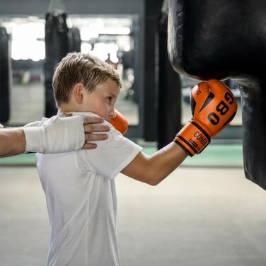 Боксерські рукавички для дітей 6 oz, Orange - для тренувань та спарингу (3-12 років)