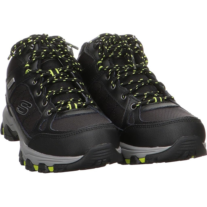 Чоловічі черевики Skechers Selmen MelanoWander, 47.5 EU, чорна шкіра, синтетична сітка