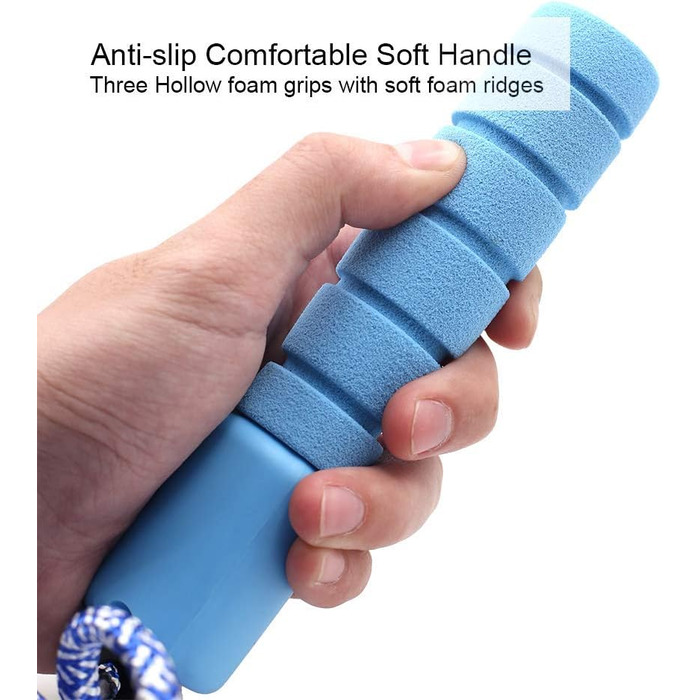 Стрибкова скакалка Sunshine Smile Springseil: для боксу, спорту, дітей, з лічильником (червоний, жовтий)