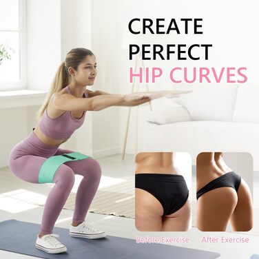 Фітнес-гумки для стегон Flintronic, набір фітнес-гумок, стрічки опору для стегон, гумки для йоги, фітнесу, силових тренувань, A-фіолетовий+рожевий+синій