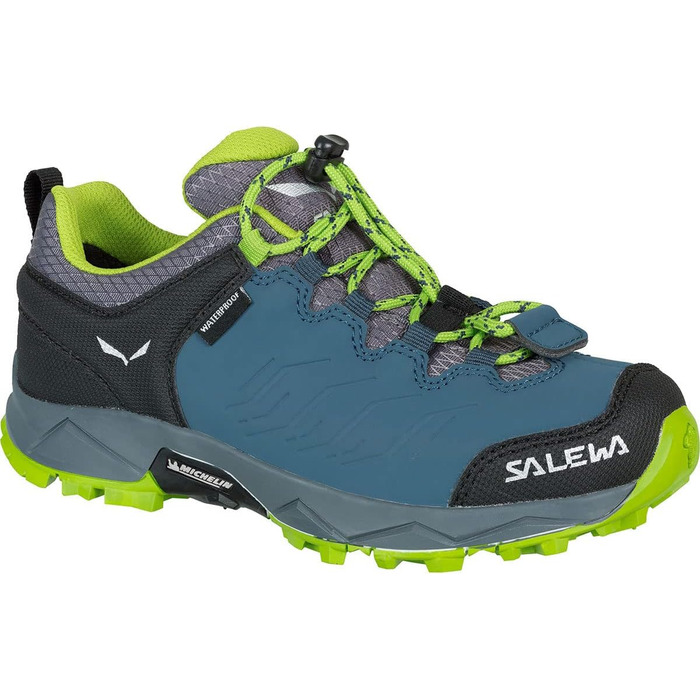 Дитячі трекінгові черевики Salewa Jr Mountain Trainer Waterproof (36 EU, Dark Denim Cactus)