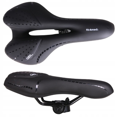 Велосипедне гелеве сідло Fit4Med Airflow, м'яке, 160 мм