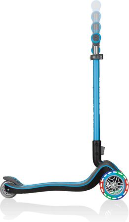 Дитячий самокат GLOBBER Elite, 3-колісний, регульований, з LED колесами, для дітей від 3 років, колеса 120/80 мм, підшипники ABEC 5