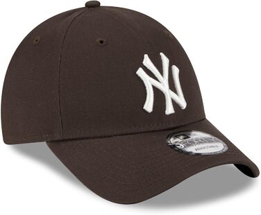 Кепка New Era New York Yankees MLB League Essential 9Forty регульована коричнево-біла, #32954, універсальний розмір