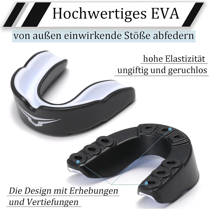 Захист для зубів для дітей 11-16 років (2 шт.) - спортивний капу для хокею, кікбоксингу, регбі, футболу, боксу - надійний захист, CE
