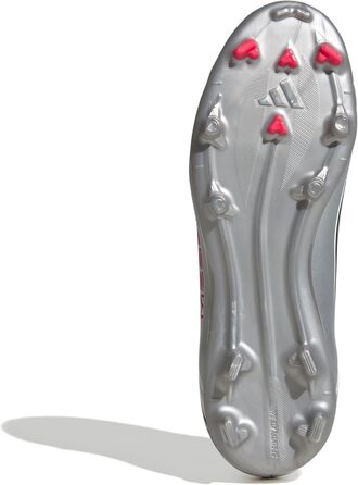 Дитячі футбольні бутси adidas F50 Messi League для гри на твердих та універсальних покриттях, розмір 37 1/3 EU, кольори: білий, червоний, срібло