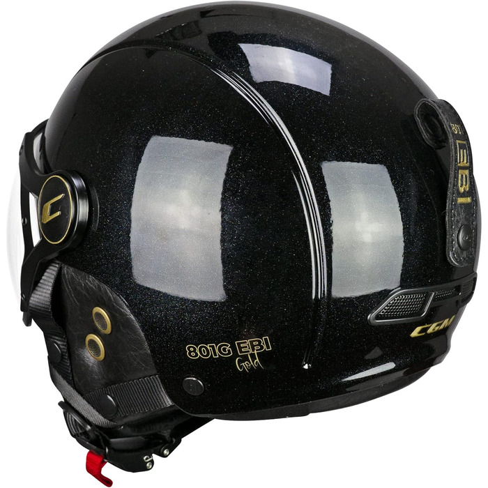 Шолом гірськолижний CGM EBI Unisex, чорний з перламутровим ефектом золото, розмір M (57-58 см)