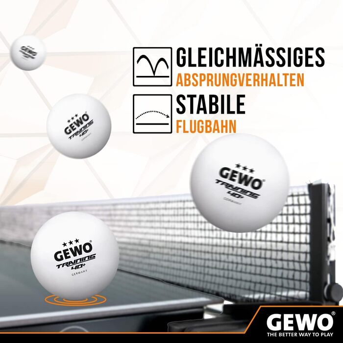 GEWO CS Clip тенісна сітка для настільного тенісу, металева конструкція з кліпсою, регулювання висоти, міцна чорна сітка 152,5 см