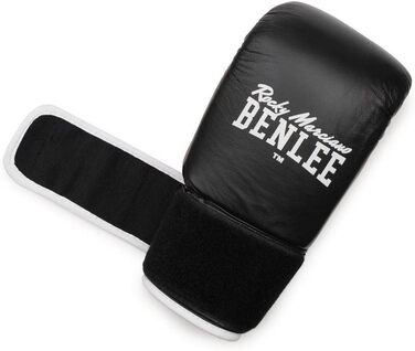 Боксерські рукавички Benlee Rocky Marciano шкіряні, унісекс, чорні/червоні, XL