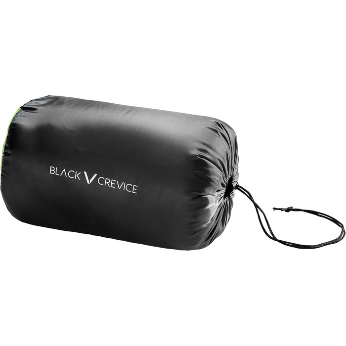 Дитячий спальний мішок Black Crevice для кемпінгу та подорожей (зелений)