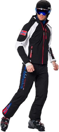 Чоловіча софтшеллова куртка Nebulus Rockshell L чорно-біла