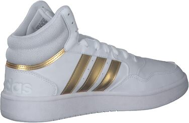 Кросівки Adidas Hoops 3.0 Mid Lifestyle - жіночі, класичні, білі, сірі, розмір 36 2/3 EU