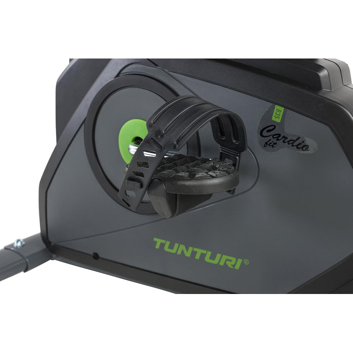 Велотренажер Tunturi Cardio Fit B35 з LCD-дисплеєм та тримачем для планшета, чорний – фітнес велотренажер для дому