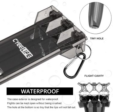 Дарти CyeeLife 26 г, сталеві стріли з кейсом та аксесуарами для дартсу