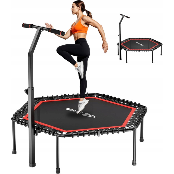 Фітнес-батут 127 см для домашніх тренувань, макс. навантаження 220 кг