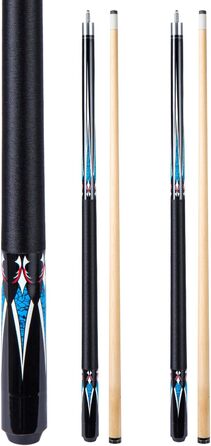 Більярдний кий 1/2 Maple Queue Sticks Pool Cue, 20 oz (580 г) з наконечником 13mm, чорний або білий колір. Підходить для чоловіків та жінок.