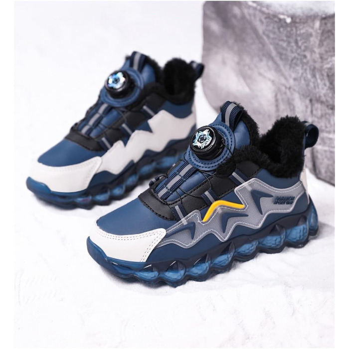 Дитячі зимові черевики Kinder для хлопчиків, неслизькі, трекінгові, теплі, зручні, для вулиці та залу, розмір 37 EU