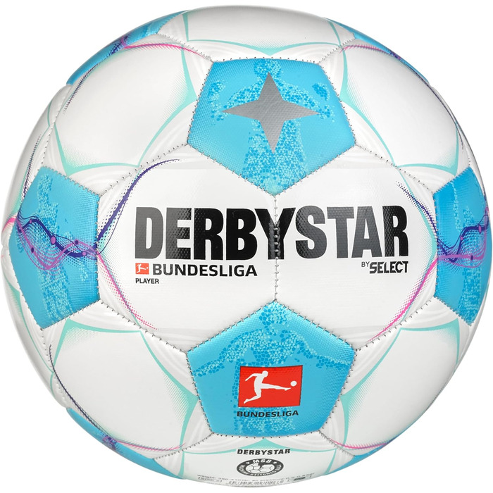 Футбольний м'яч Derbystar Bundesliga Player світло-блакитний