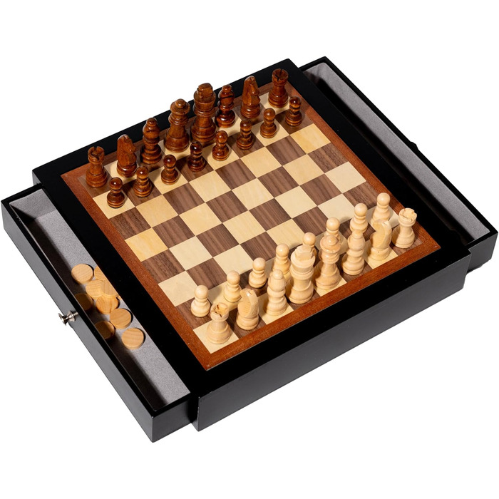 Настільна гра Шахи та Шашки дерев'яні, Schach und Dame, fd11555