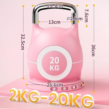 Регульована гриф-гантель 7-в-1 для домашнього спортзалу Kettlebell - набір гантелей для фітнесу вдома