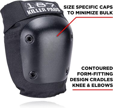 Комплект захисної екіпіровки Killer Pads S/M, чорний