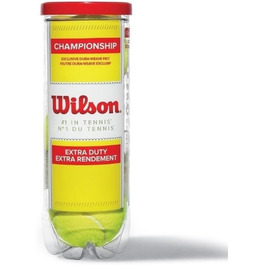 Тенісні м'ячі Wilson Championship Extra Duty XD, жовті, 8 шт. (2 банки по 4 м'ячі)