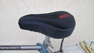 Велосипедне сідло Kany Gel - комфортне сідло з гелевим наповнювачем для гірського та шосейного велосипеда, чорне