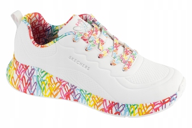 Жіночі кросівки SKECHERS UNO LITE - EXUBERANT HEARTS (38,5), білі