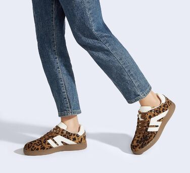 Кросівки жіночі LUCKY STEP класичні ретро, шкіра, для тенісу та скейтбордингу, з гумовою підошвою, Leopard (42 EU)
