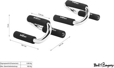 Стенд для віджимань Bad Company Premium з м'якими ручками | Паралелетки для тренування верхньої частини тіла | Стенд для віджимань