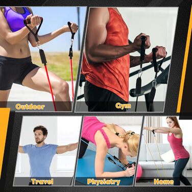 Набір еластичних стрічок Himalaya Widerstandsbänder Set 100lbs/150lbs для фітнесу, йоги, пілатесу та силових тренувань (68 кг)