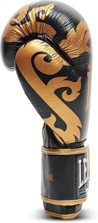 Боксерські рукавички LEONE 1947 Muay Thai 12 унцій, чорні