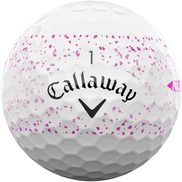 Гольф-м'ячі Callaway Supersoft Splatter 360 2025 (рожеві, плямисті)