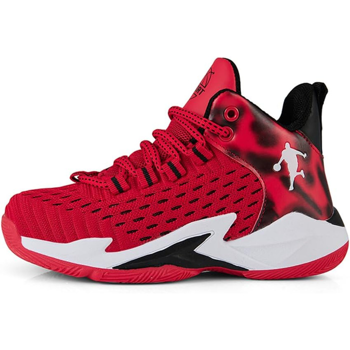 Дитячі баскетбольні кросівки High Top для занять спортом та прогулянок. Зносостійкі, антиковзаючі, дихаючі, розміри 31-40 (H685 Crot, 35 EU)