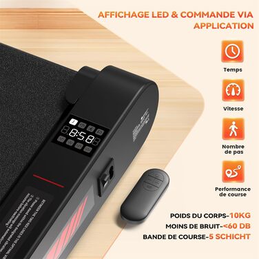 Біговий тренажер Sperax 3-в-1 з Bluetooth, пультом керування та віброплатформою (0.3-6 км/год)