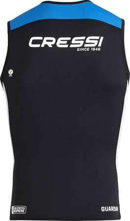 Гідрокостюм CRESSI Guardian Man 2мм неопрен, чоловічий, чорно-синій (XL/5) для плавання, снорклінгу, SUP, серфінгу, каякінгу