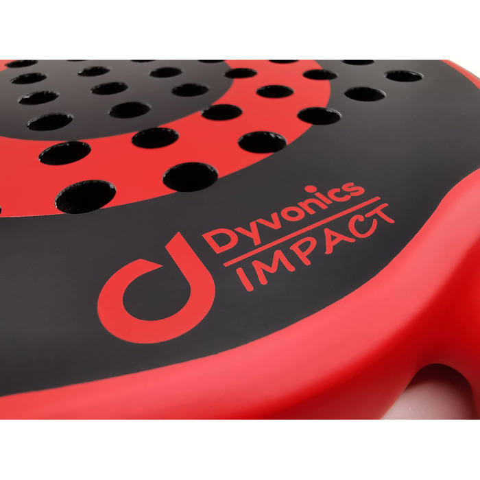 Ракетка для падел Dyvonics Impact чорно-червона, діамантова форма + чохол