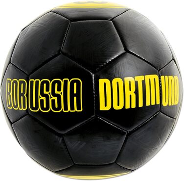 Футбольний м'яч Borussia Dortmund, чорний, розмір 5, унісекс