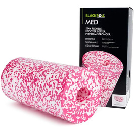BLACKROLL MED Фасціальний ролик 30×15 см, м'який масажний ролик для чутливої шкіри, фітнес-рол для делікатного масажу, домашній тренажер, м'яка жорсткість, вироблено в Німеччині