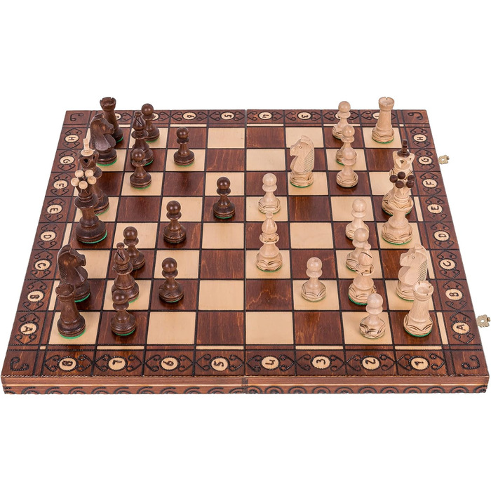 Шахи Consul з дерев'яною дошкою 48x48 см, фігури з дерева