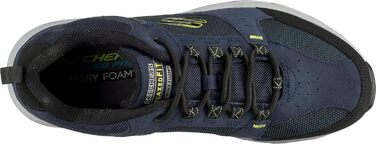 Чоловічі кросівки Skechers Vigor 2.0 Navy з шкіри, PU та сітки, акцент Lime